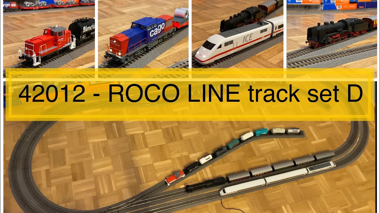42012 - #ROCOLINE track set D z 4 pociągami #BR363, #BR203, #BR17, #ICE2 #DeutscheBahn #DB