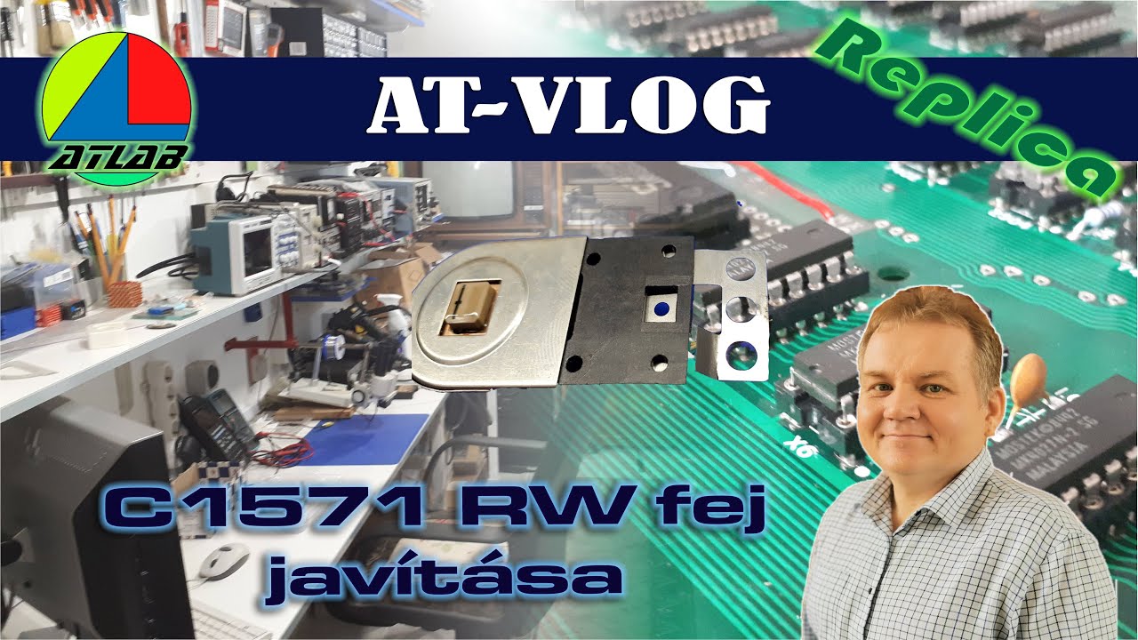 Commodore 1571 író-olvasó fej javítása. (1571 R/W head repair)