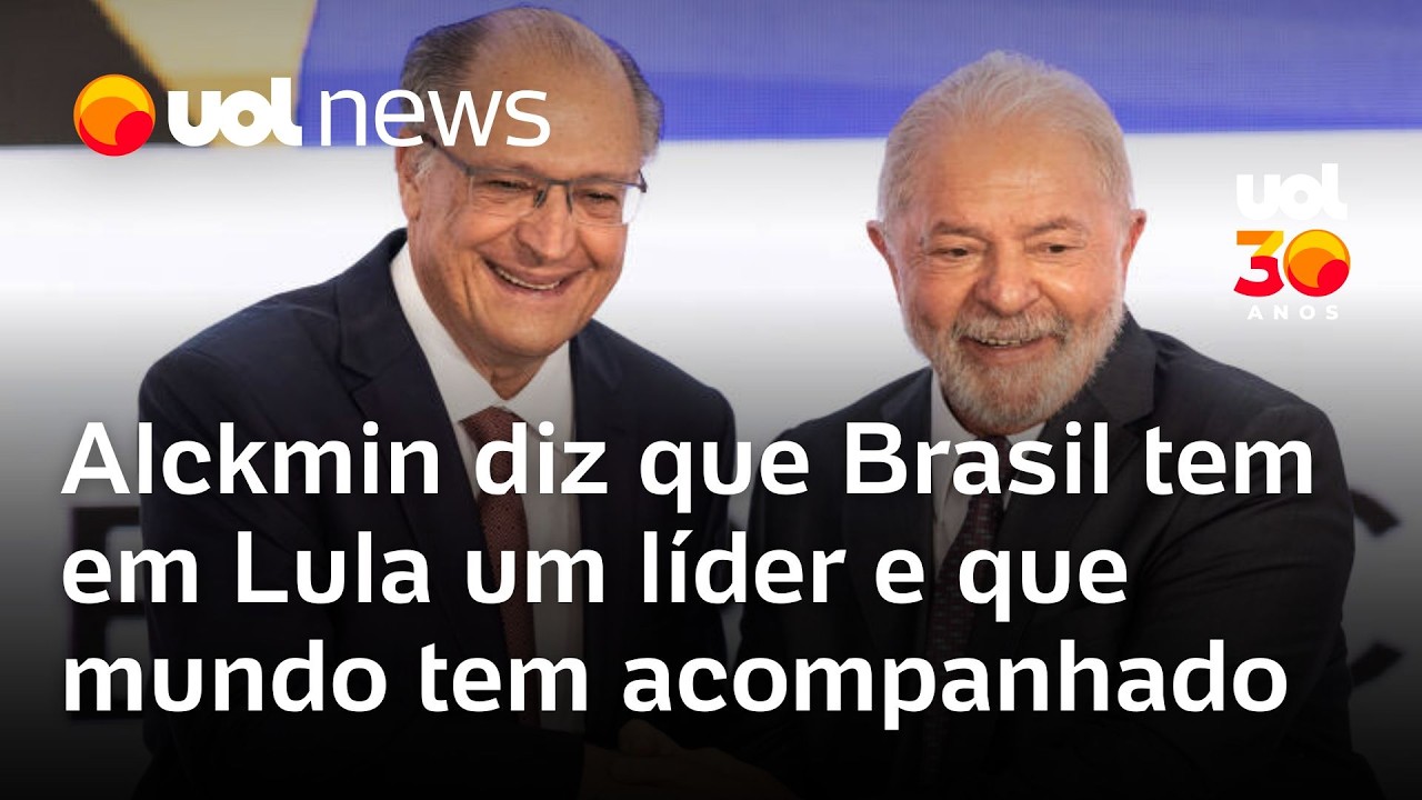 Alckmin elogia Lula em evento do PT: 'Brasil tem nele um líder e o mundo tem acompanhado'