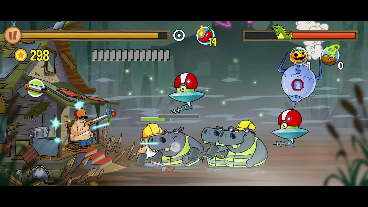 los desafíos de Swamp attack 50, 51, 52,
