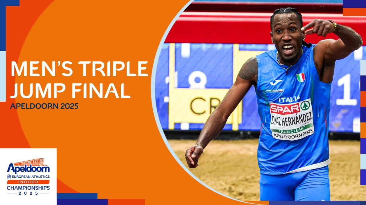 Men's triple jump final replay | Apeldoorn 2025