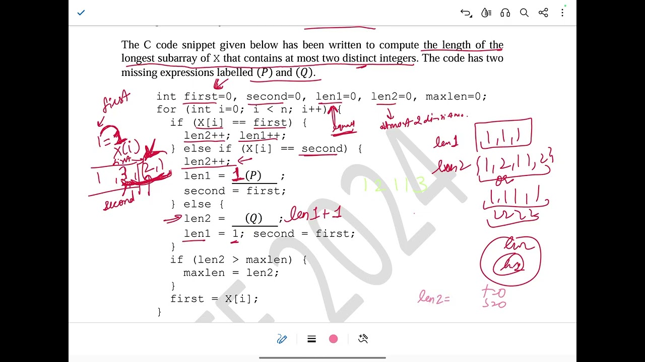 GATE CSE 2024 PYQ Solution | Solutions of Paper with detailed explanation | Q 41-50 | TOC | COA| DSA