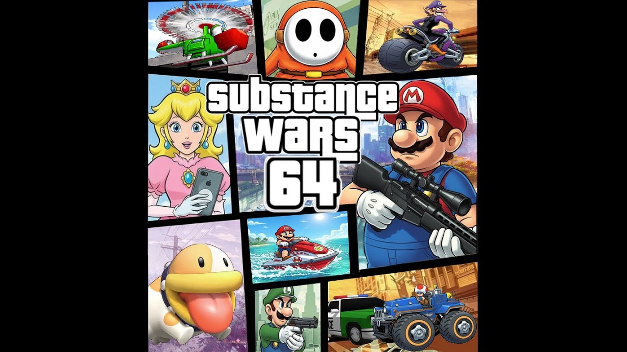 Substance Wars 64 -  Super Mario 64 Hack