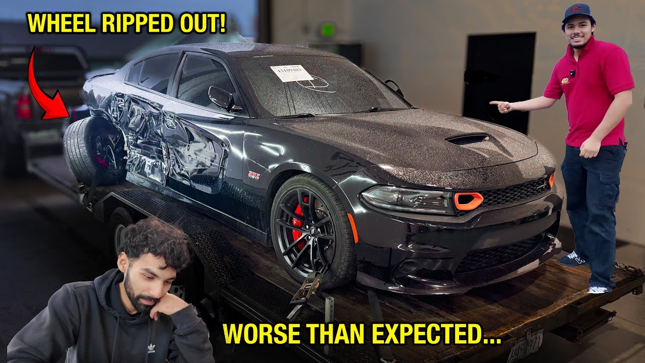 Купил разбитый Charger Scat Pack 2022 года для восстановления!!