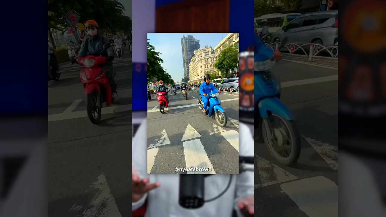 Crossing The Street In Vietnam Is Wild 😳