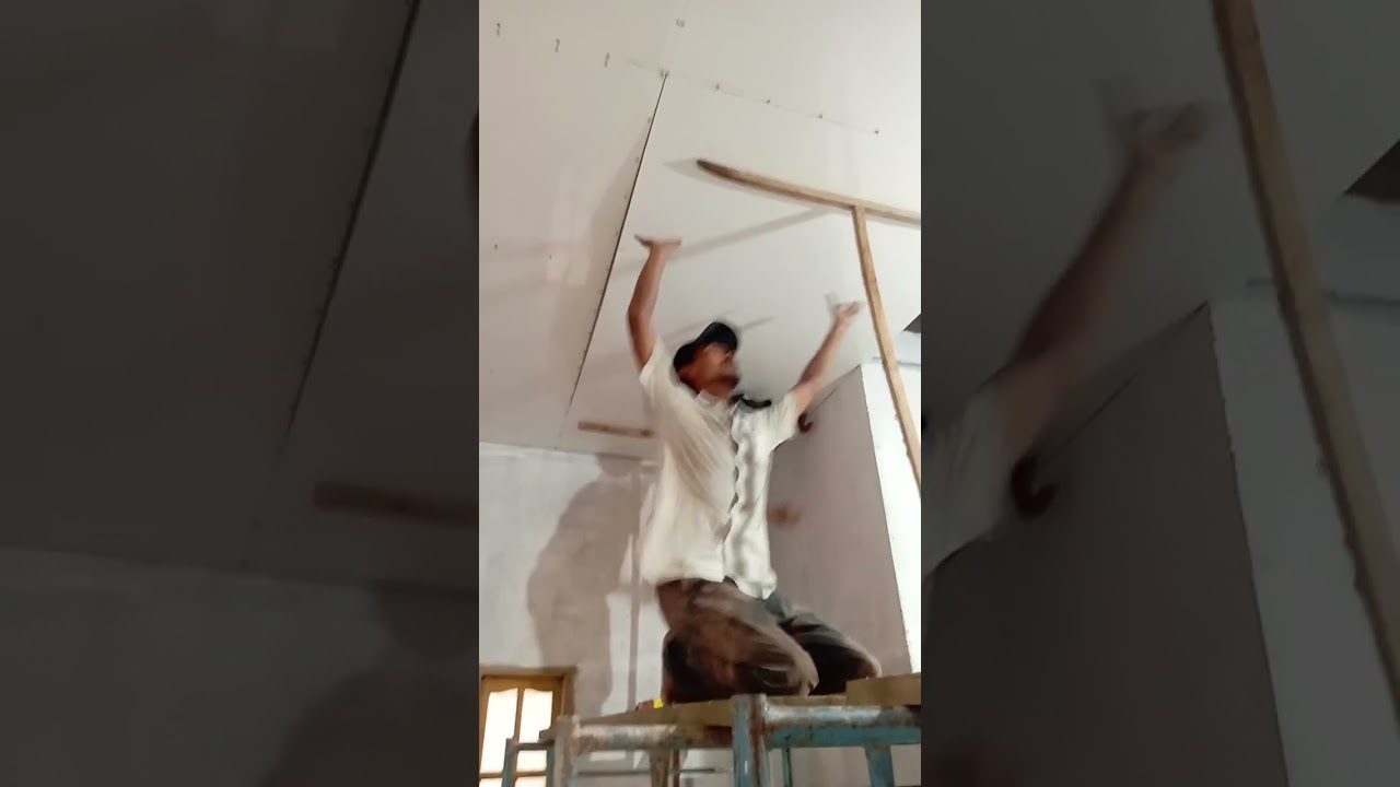 cara pasang plapon simpel  cepat.