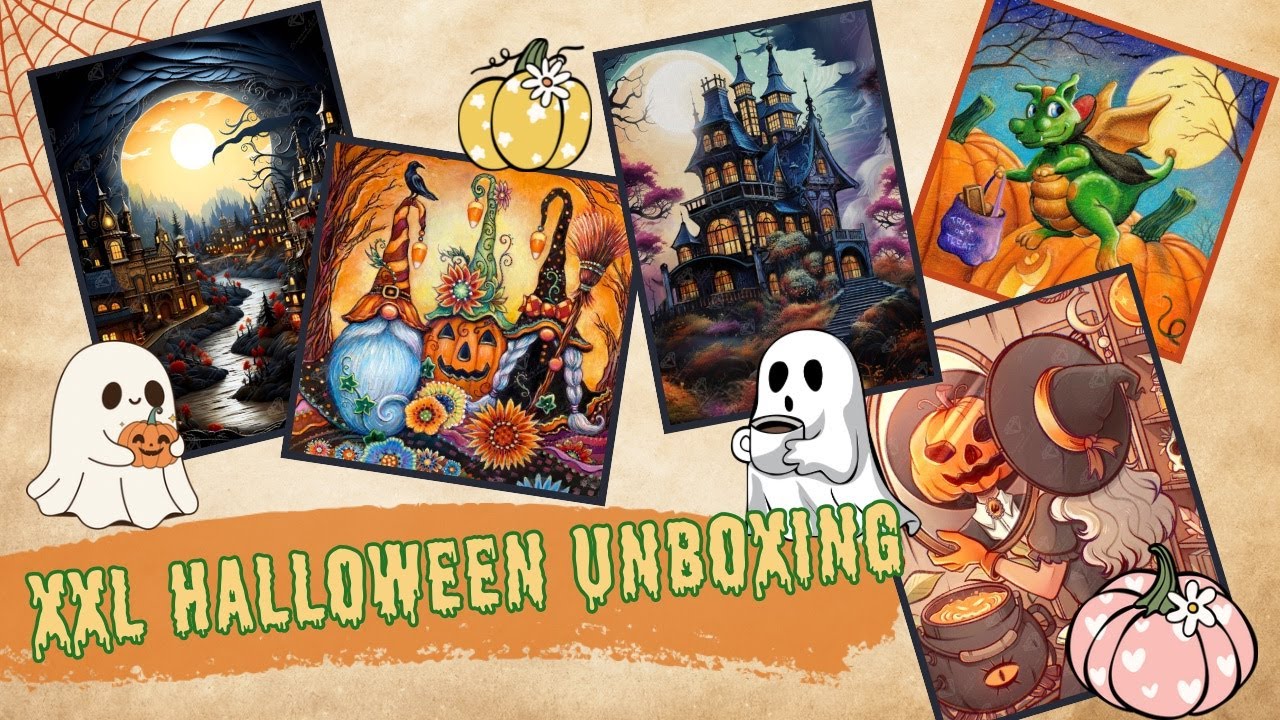 🎃 XXL Halloween Diamond Paintings | First Look auf meine Diamond Art Club Halloweenkits 👻
