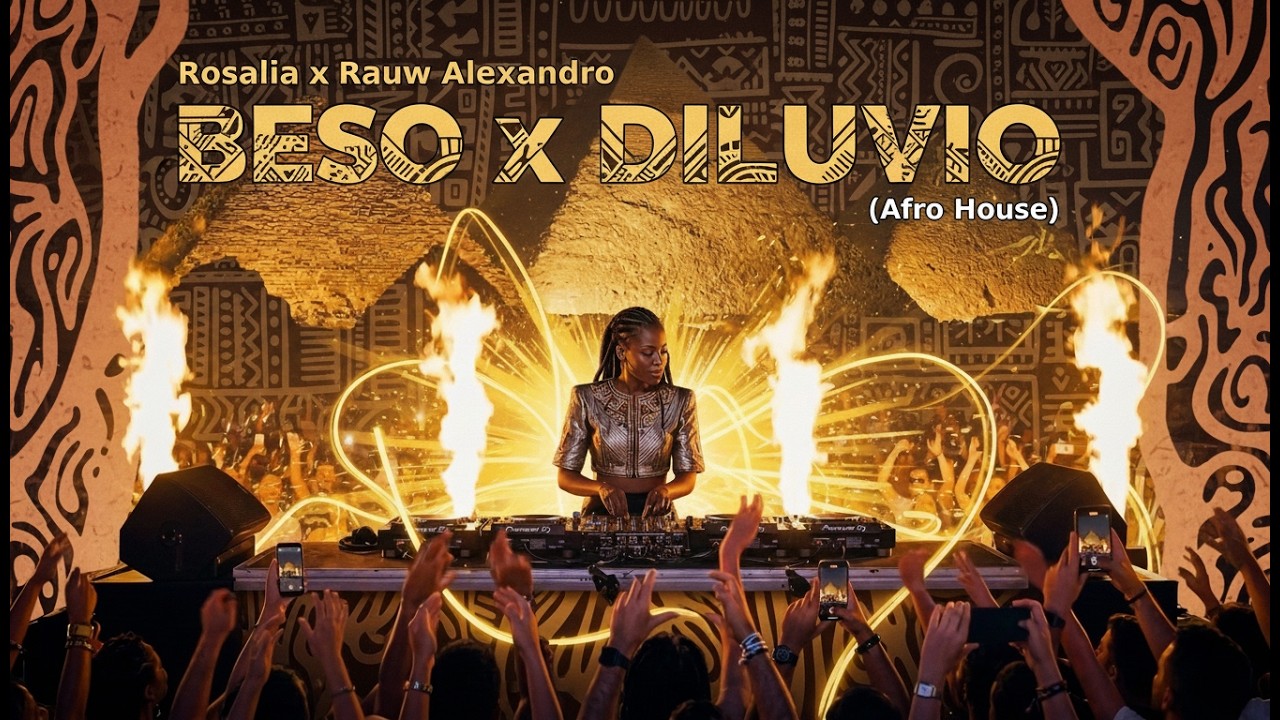 Rosalia x Rauw Alejandro - Beso x Diluvio (Afro House Remix) 🔥