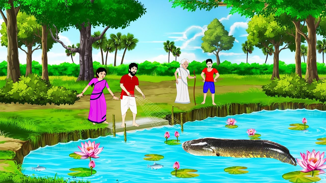 পচা পুকুরের বড় শোল মাছ । Bengali Moral Stories Cartoon। Bangla Golpo। Thakumar Jhuli। Chader Desh