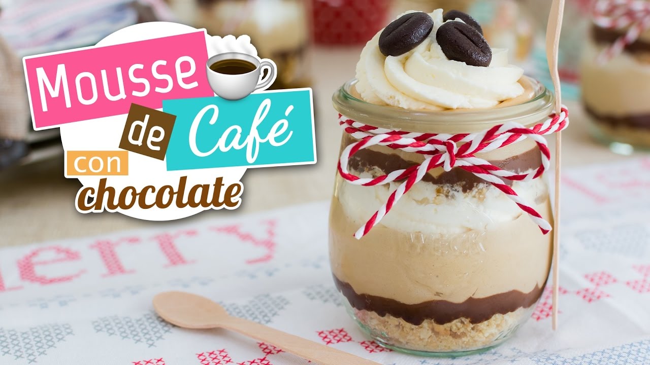 Mousse de café con chocolate | Postre sin horno | Quiero Cupcakes!