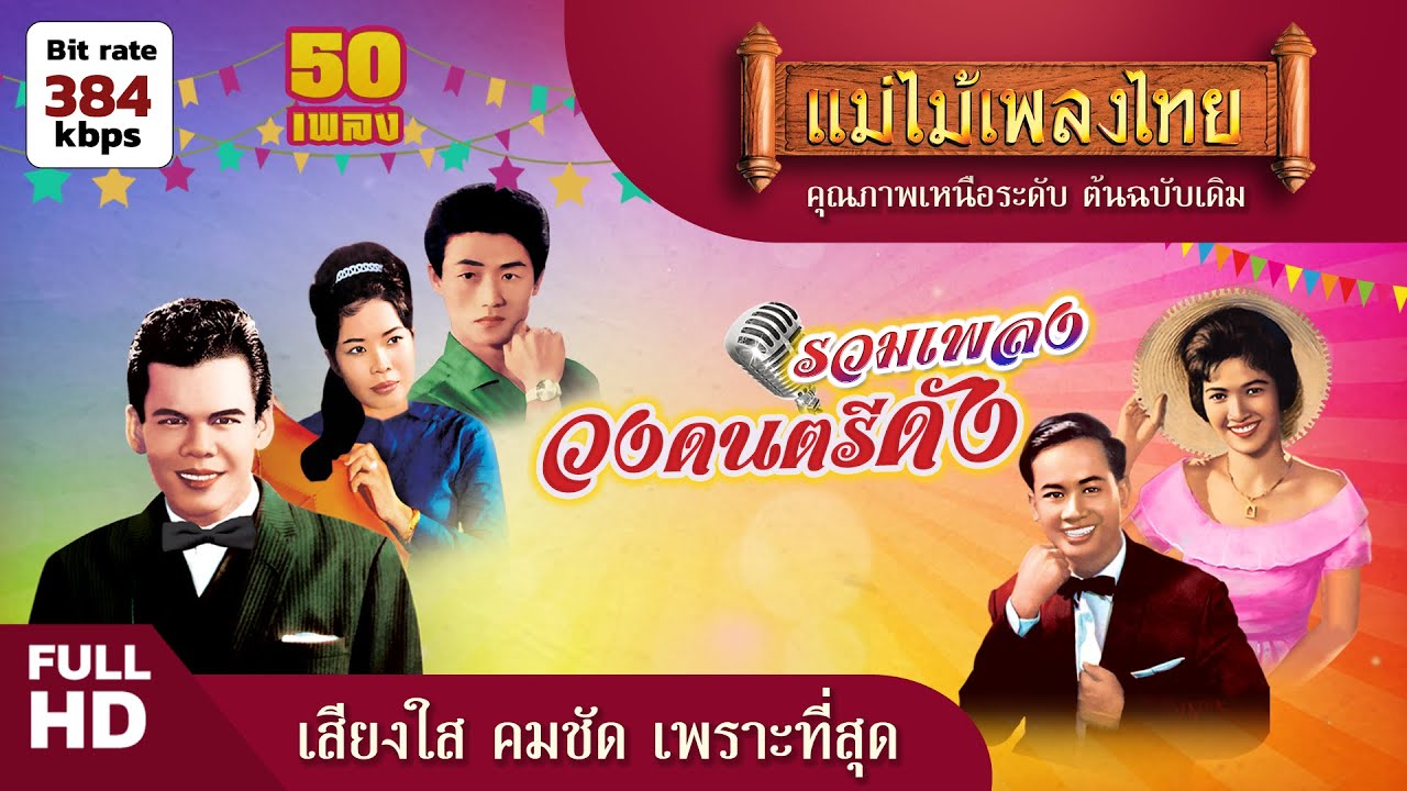 รวมเพลงดังวงดนตรี 50 เพลง #ฟังเพลงเก่าเพราะๆ #แม่ไม้เพลงไทย