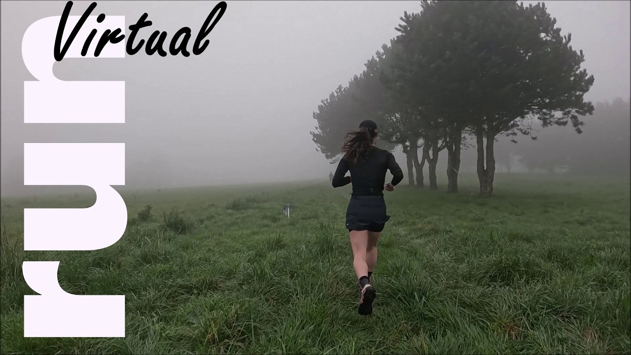 Virtual Run In Race For Treadmill | 14 KM | In the mists of the Omaha Beach golf course