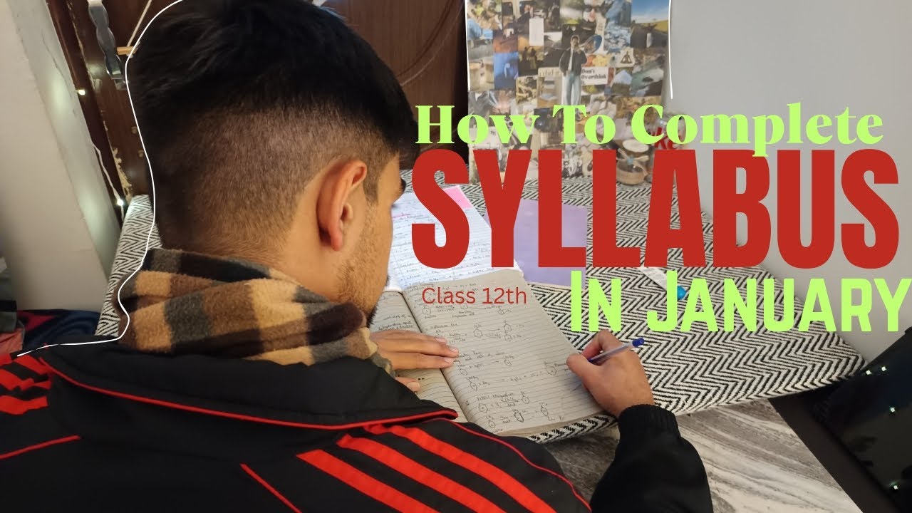 Completing My Class 12th Syllabus in January| Boards in 49 Days 