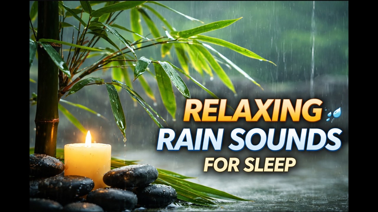 Relaxing Rain Sounds on Bamboo 🌧️ | Cozy Nature Ambience for Deep Sleep & Stress Relief