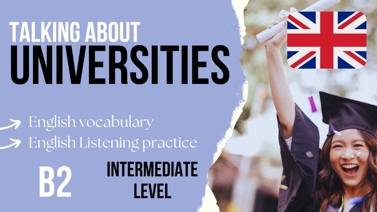 Studying at University📚College Vocabulary - B2 Intermediate English listening practice Level 4