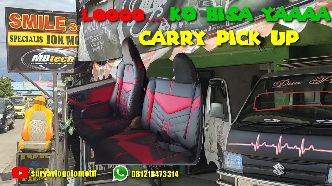 modifikasi jok mobil carry pic up mantap