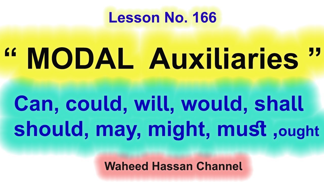 Modal verbs in english grammar with urdu Lesson 166 by WAHEED HASSAN