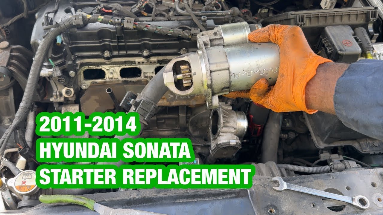 2011 to 2014 Hyundai sonata starter replacement