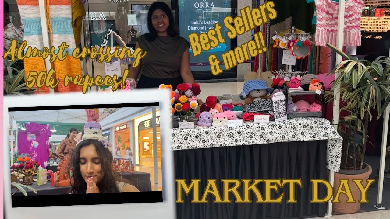 Crochet Market Day Vlog: What Sold Best, Earnings Breakdown & Top Sellers! Small business vlog