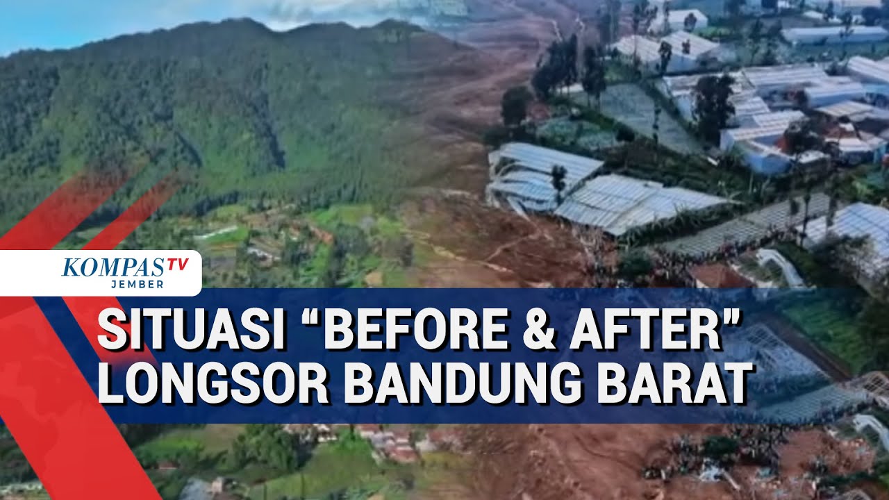 Longsor Bandung Barat: Penampakan Sebelum-Sesudah Bencana diunggah Dedi Mulyadi