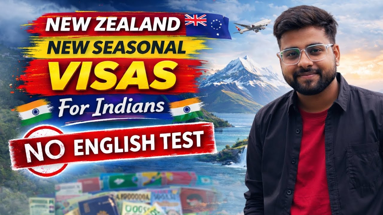 New Zealand New Seasonal Visa 2026 🇳🇿 | No English Test for Indians
