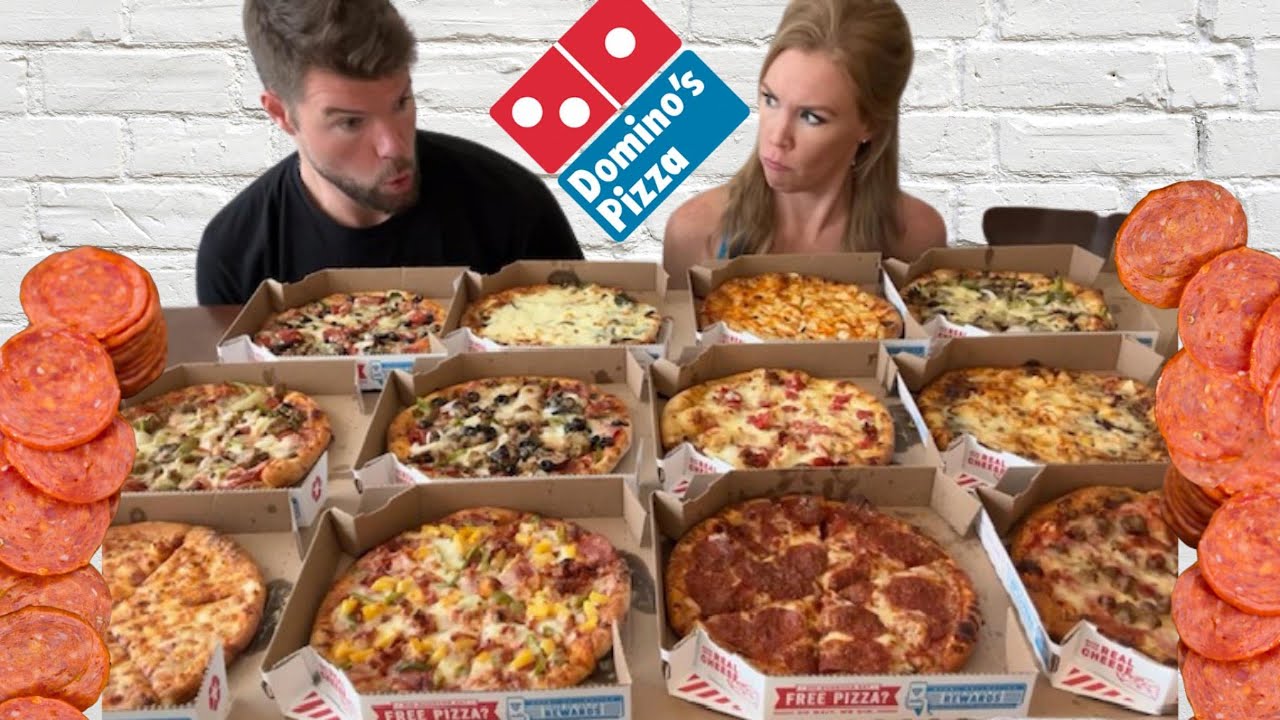 Eating Every Domino’s Specialty Pizza in 24 Hours, 15000 Calorie Challenge | McClearThePlate