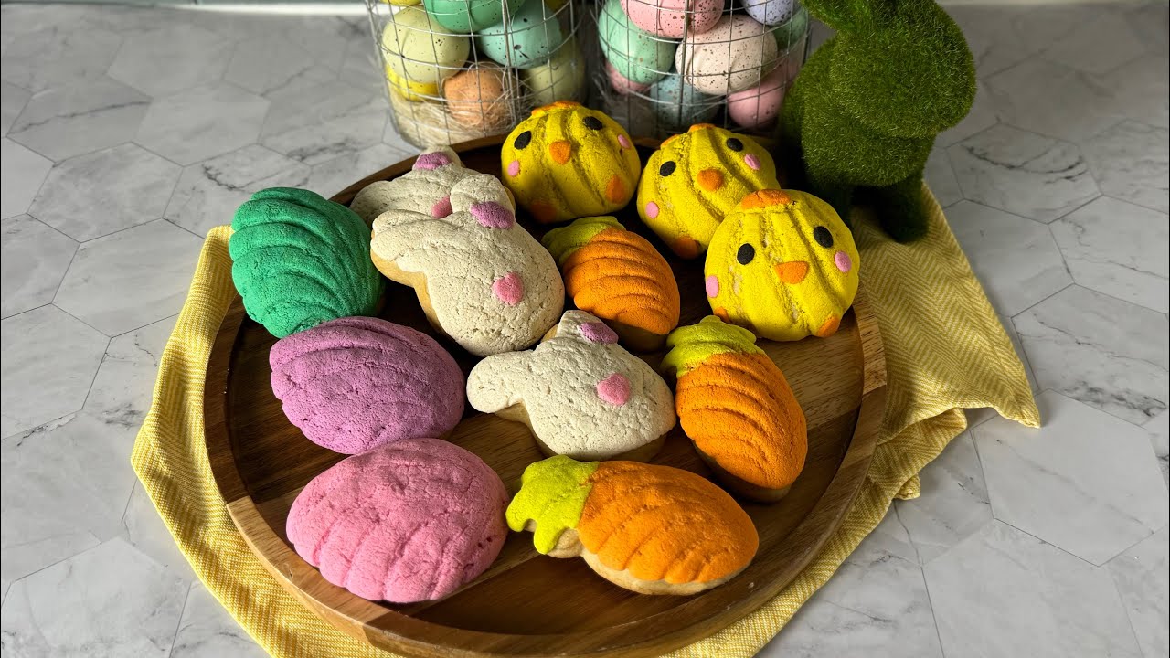 Using Cookie Cutters to make Easter Conchas | Pan Dulce Conchas