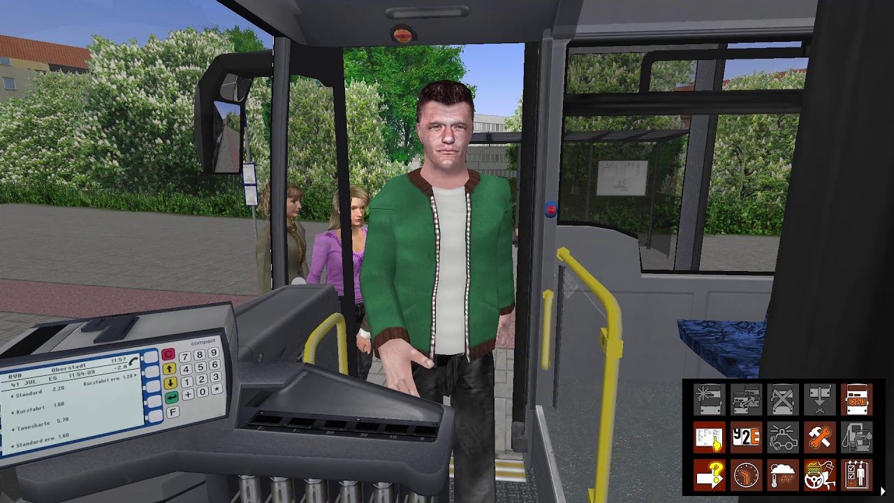 Omsi 2 - Rheinhausen Addon - Line 41- Gameplay - With ticket selling - No Commentary