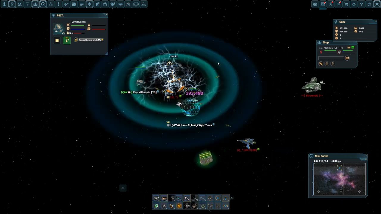 DarkOrbit Diminsher Ağır Konfi Vs Plus Gemileri
