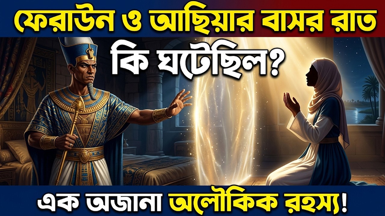 কি ঘটেছিলো ফেরাউন ও আছিয়ার বিয়ের রাতে? এক অজানা অলৌকিক রহস্য! । Islamic Story Bangla