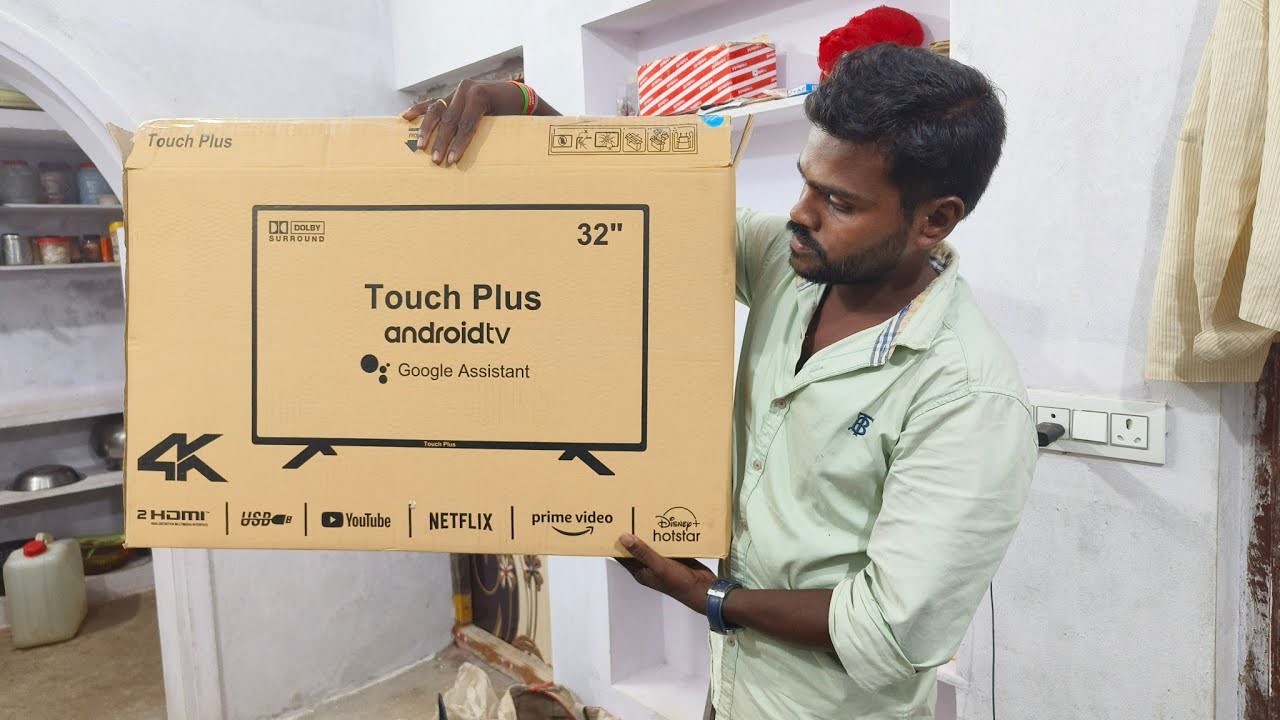 Touch Plus Android tv unboxing and fitting 🔥#soujamvlogs