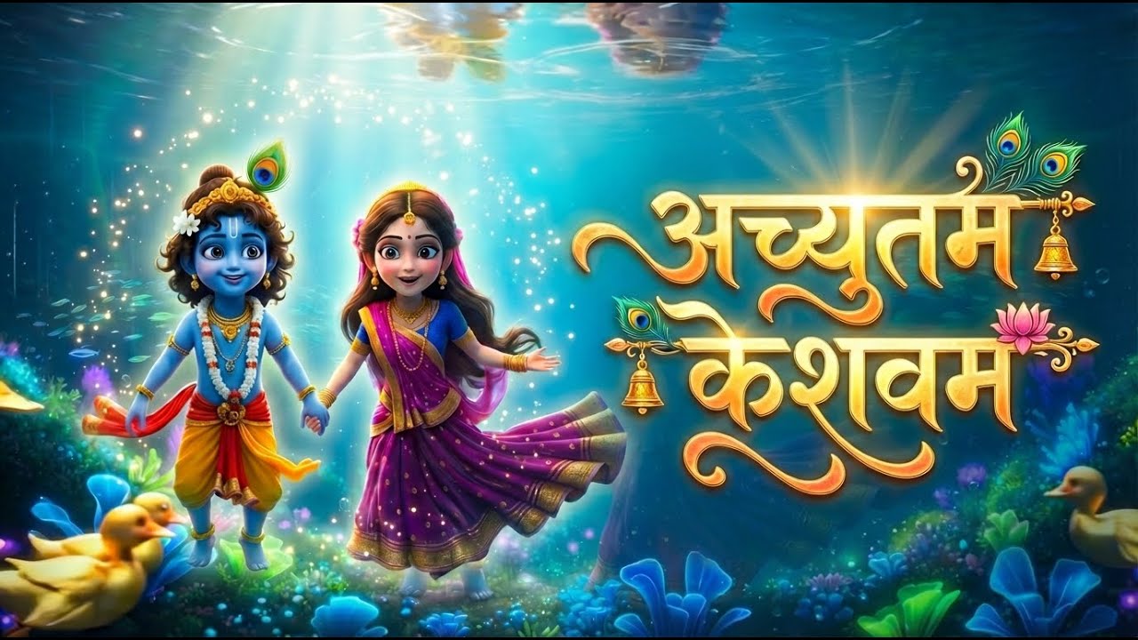 Krishna - Achyutam Keshavam | Divine Melody of Lord Krishna's Eternal Glory