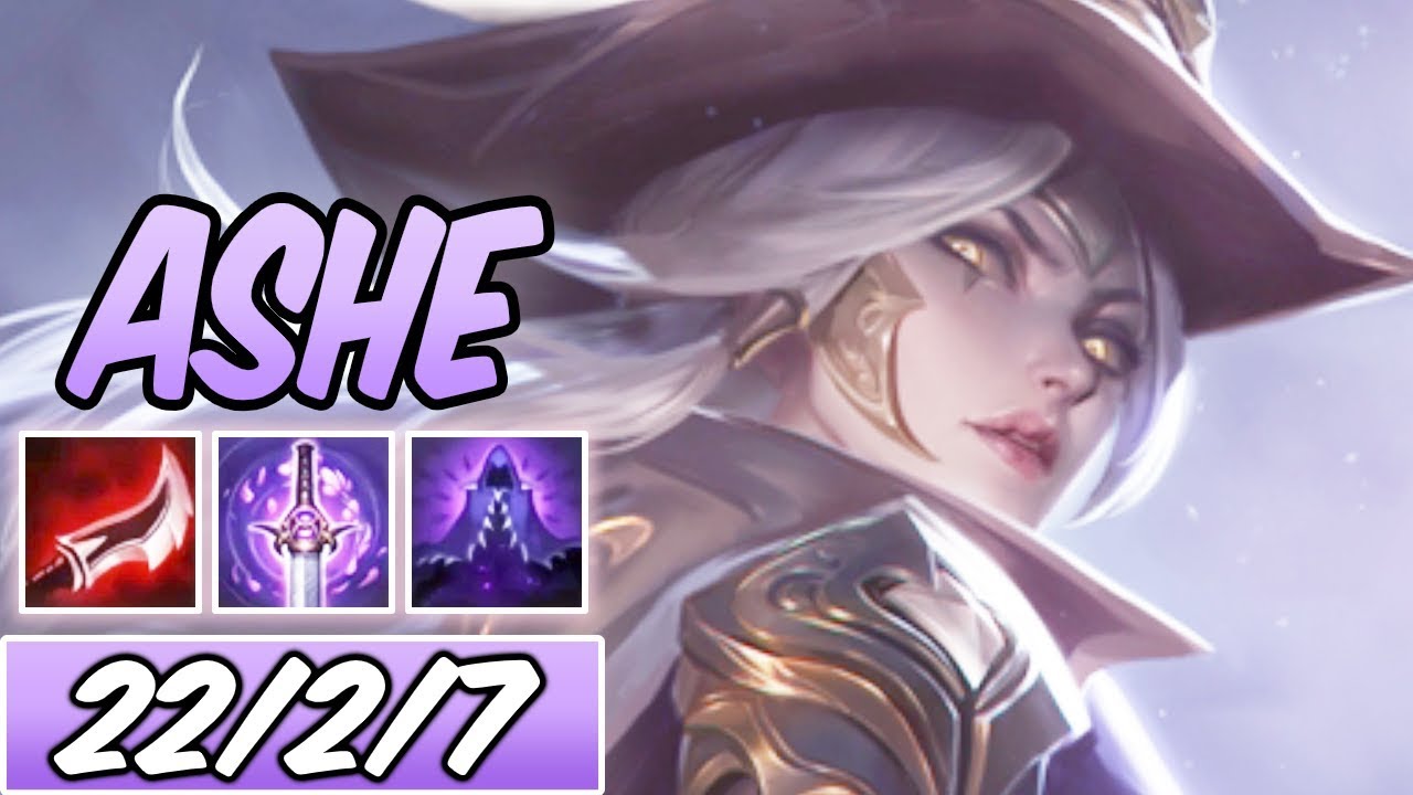 S+ FULL LETHALITY DARK HARVEST 40% CDR HIGH NOON ASHE MID | New Build & Runes | League of Legends
