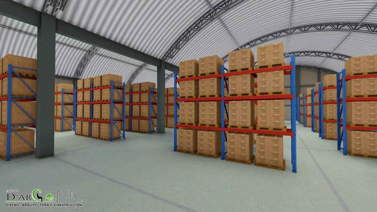 ALMACÉN INDUSTRIAL - MODELADO 3D - DISEÑO GENERAL