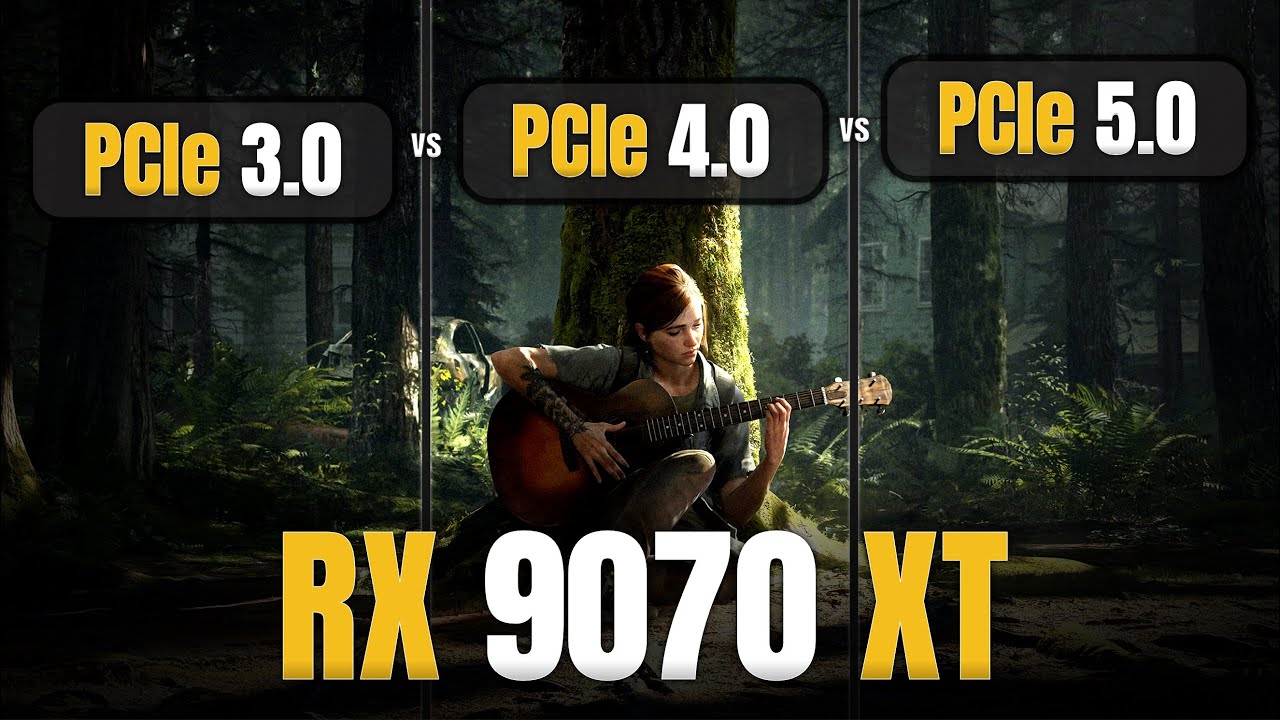 RX 9070 XT | PCIe 5.0 vs PCIe 4.0 vs PCIe 3.0 | PCI Express x16