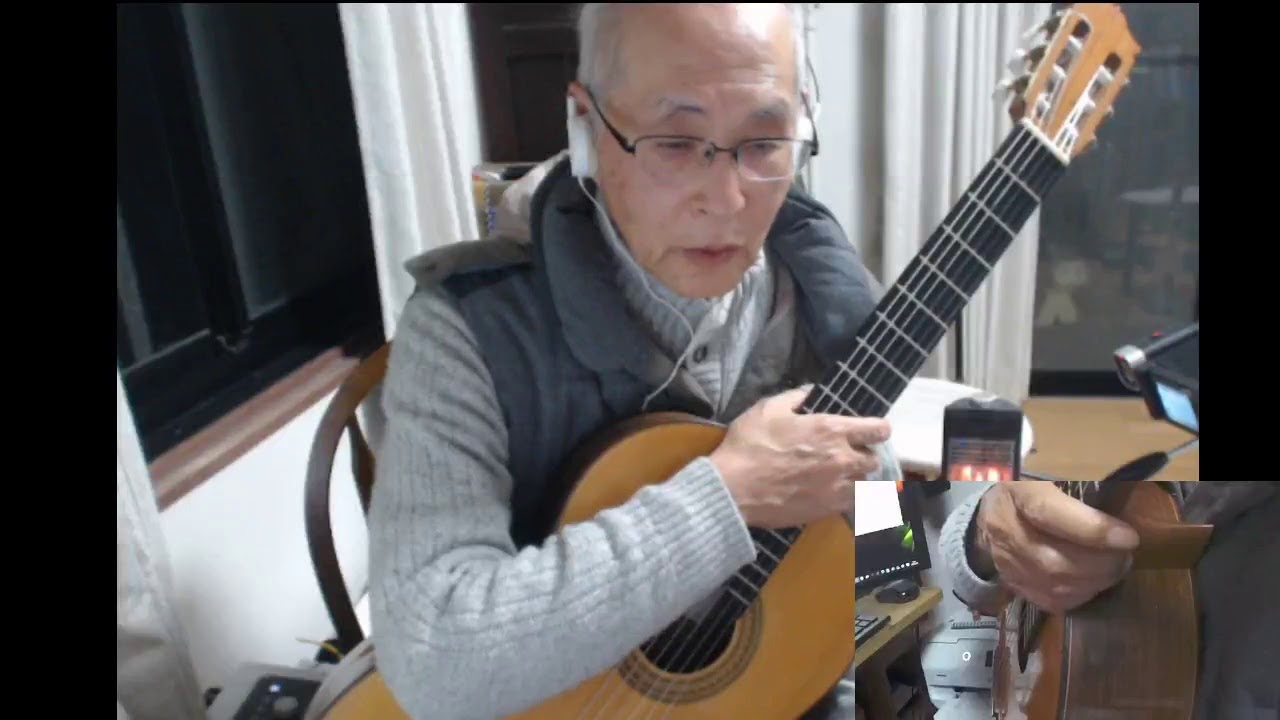 高齢者の為のclassicギター講座 No.49 パークニングギター教則本p75セーハを制覇しよう！