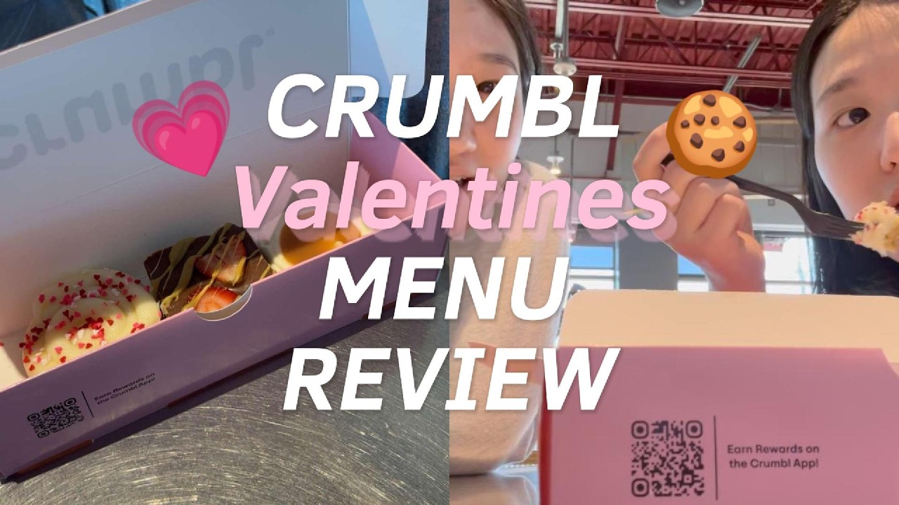 crumbl valentines menu review!! 미국에서 유행하는 크럼블 쿠키 맛 리뷰  | SENIOR SZN ep. 5