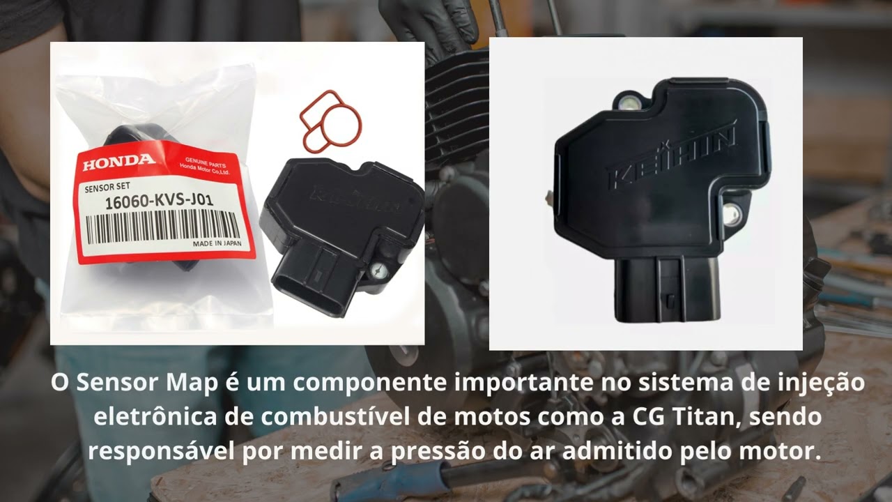 Sensor Map para as motos CG Titan Fan 160 2016 a 2023 e Biz 125 2018 a 2023