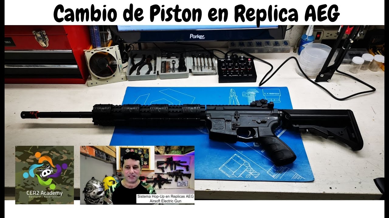 CAMBIO DE PISTON EN REPLICA AEG AIRSOFT ELECTRIC GUN
