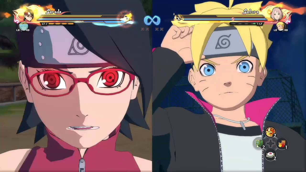 Naruto Storm 4 Dublado PT-BR Sarada e Boruto vs Sakura e Naruto