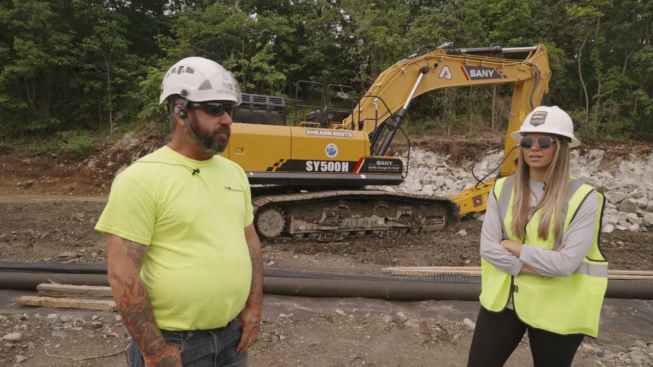 THE SANY SY500 - ON THE JOB WITH MAROIS BROTHERS AND AHEARN EQUIPMENT!