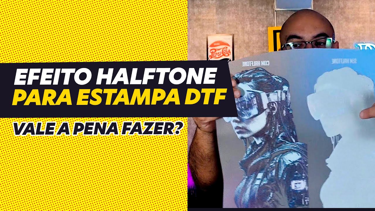 Como fazer Efeito Halftone (Meio tom) para estampas DTF no Photoshop. [Photoshop Estampa DTF]