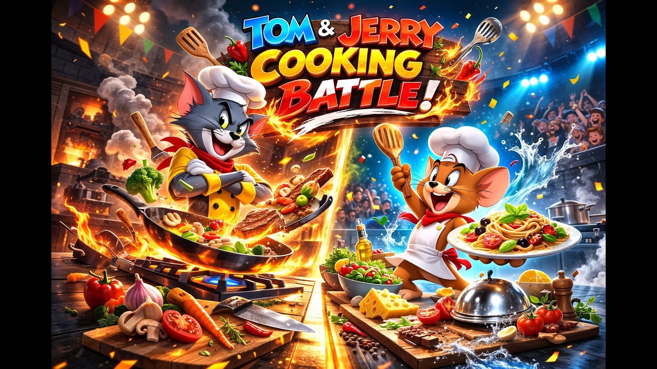 Tom vs Jerry: The Ultimate Cooking Battle 😮