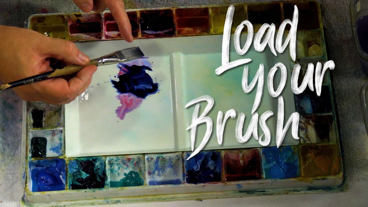 How to load your watercolor brush for best results