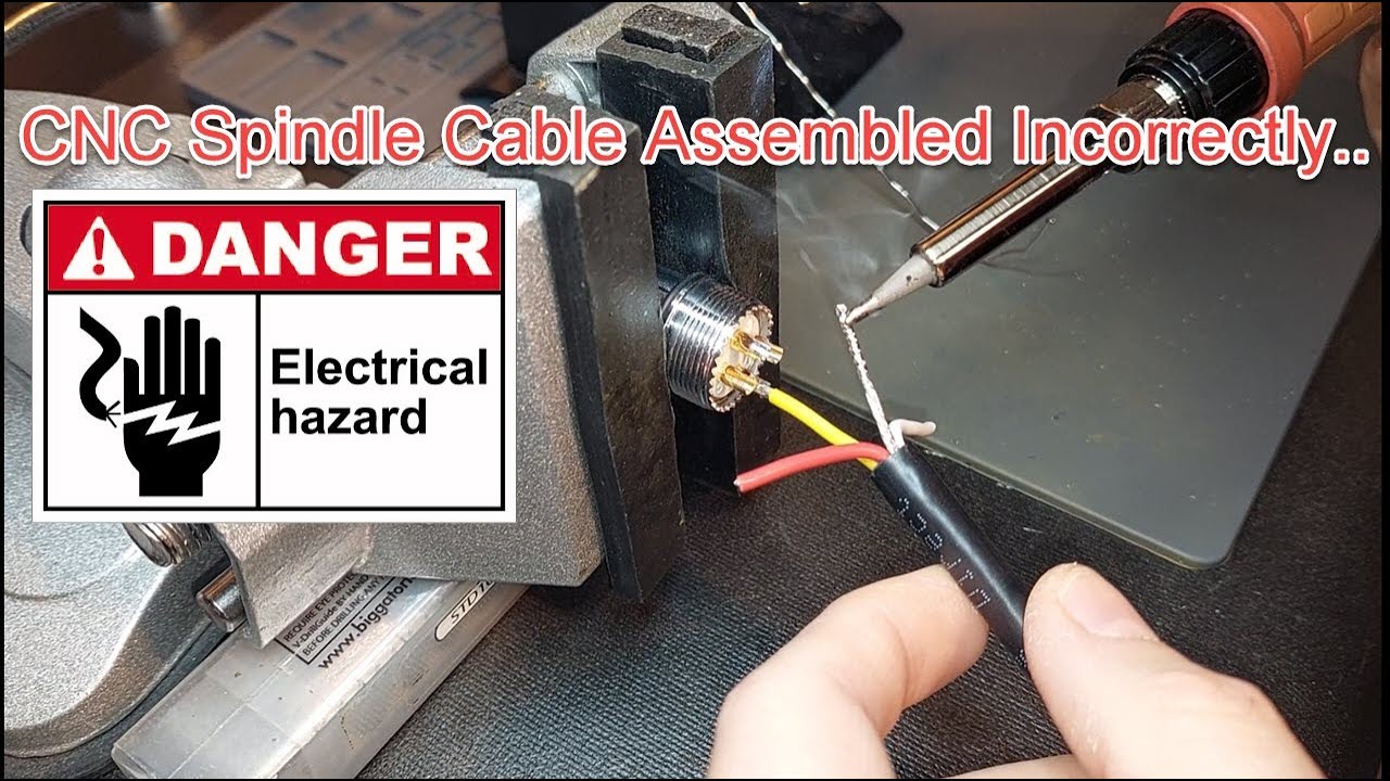CNC Spindle Cable Assembled Incorrectly..