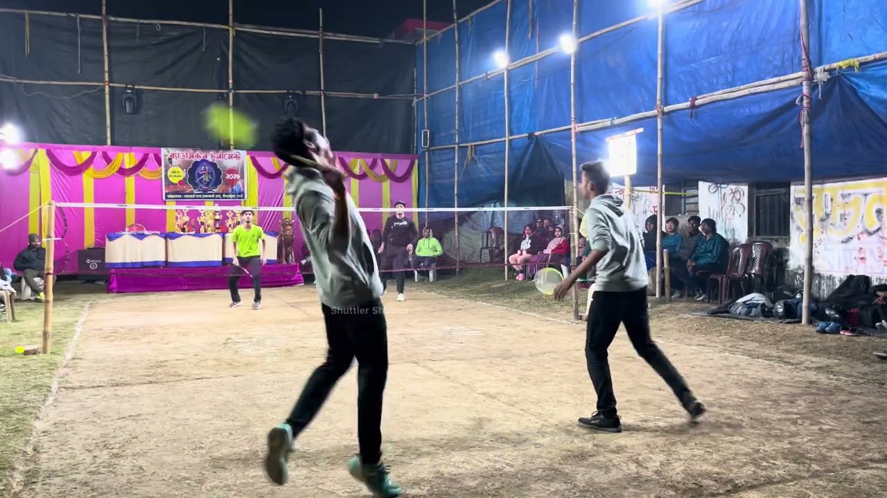 Турнир по бадминтону на открытом воздухе Рахул🔥Туби 🆚 Дипанджан🔥Дев #shuttlershubho #badmintontri...