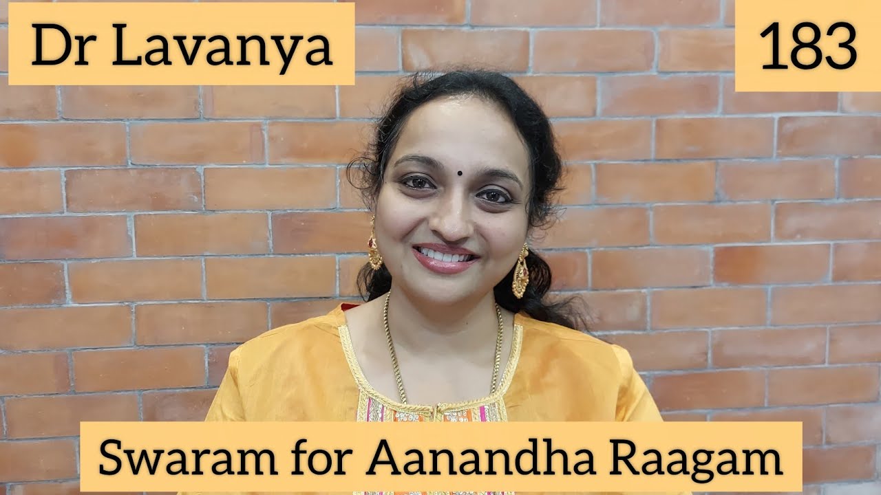 | Swaram for Aanandha Raagam | Panneer Pushpangal | Dr Lavanya | Carnatic Notes | Ilayaraja |