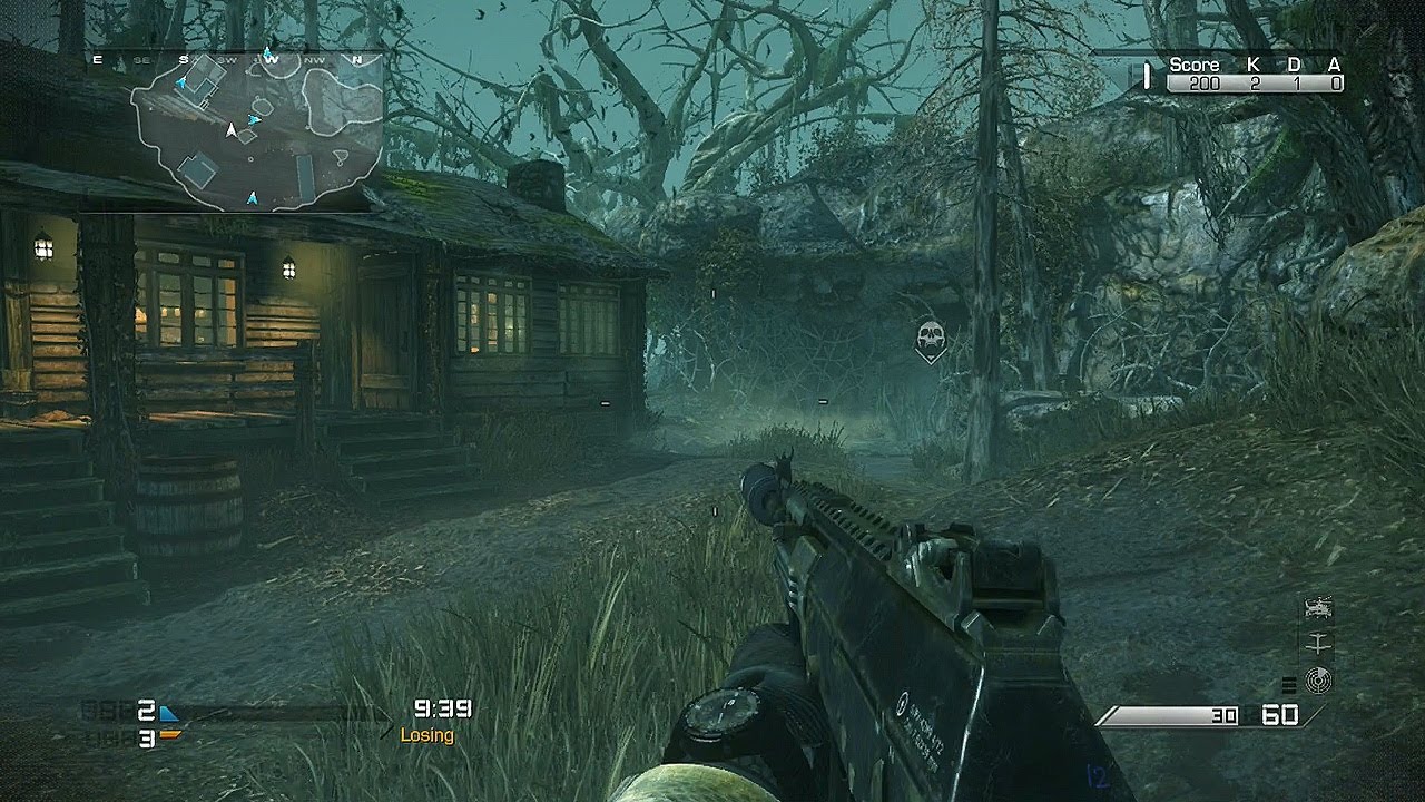 Call of Duty: Ghosts - FOG GAMEPLAY! Scary Michael Myers Map (Multiplayer Onslaught DLC Map Pack)