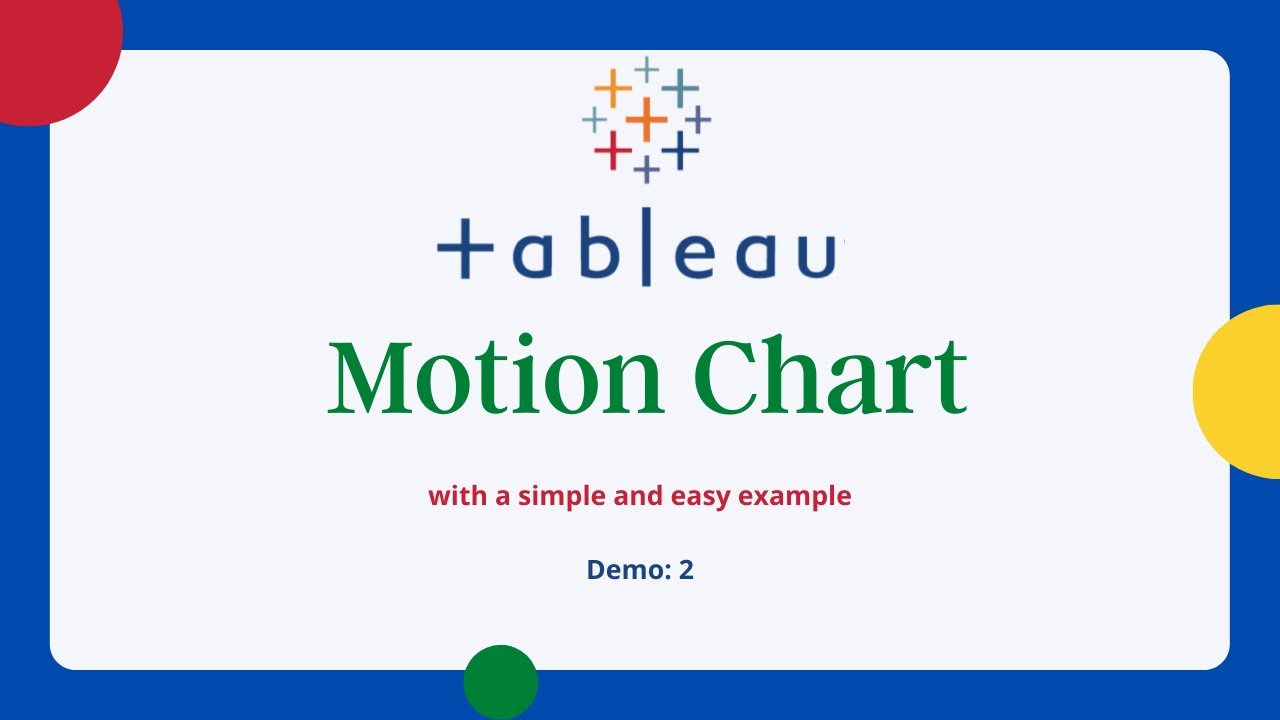 Motion Chart in Tableau Desktop | Simple and easy tutorial |Tableau 2021 | Easy and simple to learn