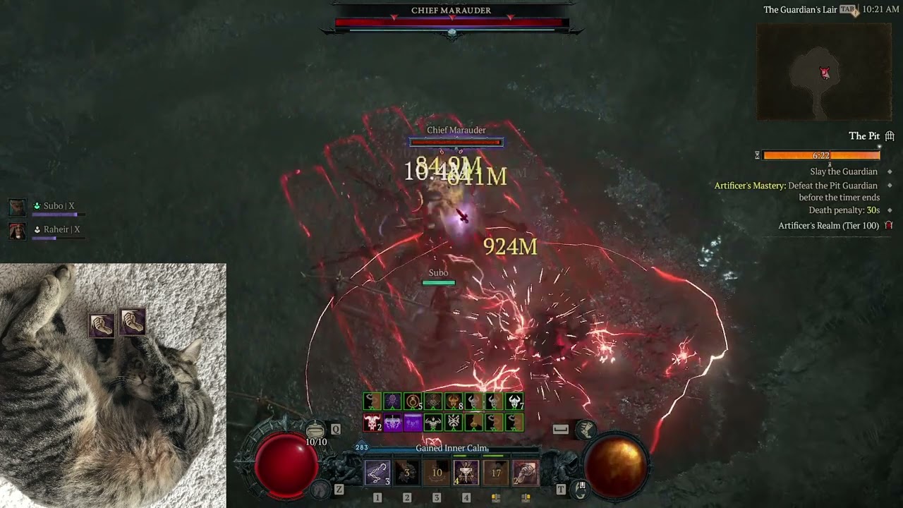 biggests hits BASH barbarian - pit100 clear - Season 6 Diablo 4